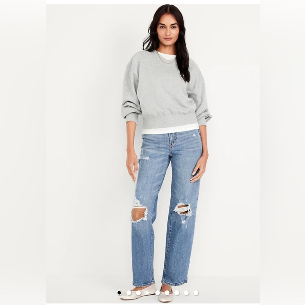 Old Navy High Rise Slouchy Striaght